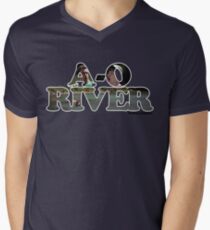 A-O RIVER Men's V-Neck T-Shirt