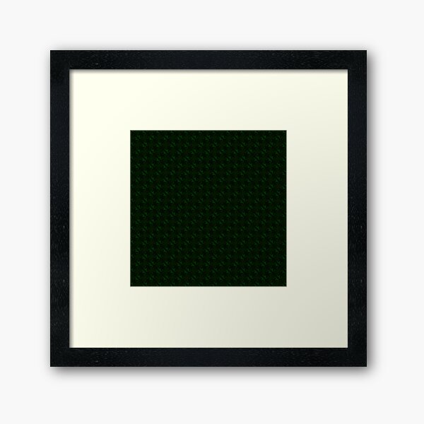 Hunter Green Design by Julie Everhart Framed Art Print