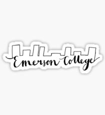 emerson college (boston cityscape) Sticker
