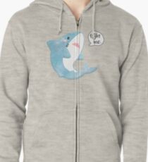 bekämpfe mich. Hoodie mit Reißverschluss
