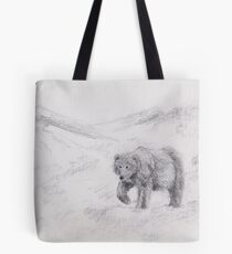 Bear in the Snow Tote Bag