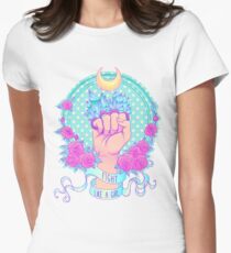 Kämpfen wie ein Mädchen Tailliertes T-Shirt