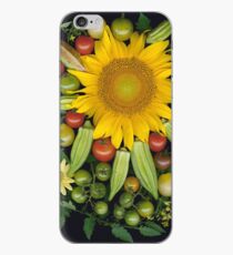 Sunflower, Okra Mosaic iPhone Case