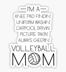 Volleyball mom checklist Sticker