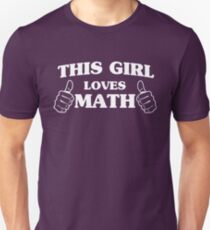 Camiseta unisex Esta chica ama las matemáticas