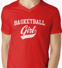 Basketball Girl Men's V-Neck T-Shirt