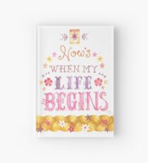 Tangled Typography When Will My Life Begin Hardcover Journal