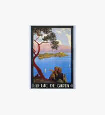 Vintage 1920s Lake Garda French Italian travel advert Art Board