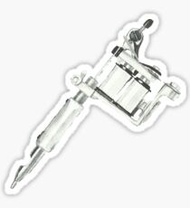 watercolor tattoo machine Sticker