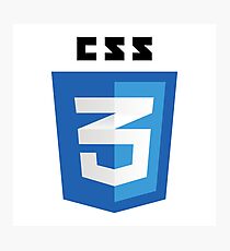 CSS 3 - Cascading Stylesheets 3 Photographic Print