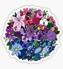 Bi Pride Flowers Sticker
