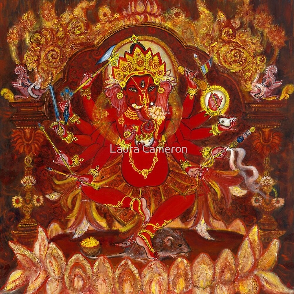 "Dancing Ganesha" by Laura Cameron Redbubble