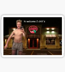 hi welcome to chili's Sticker