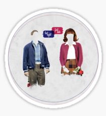 "First Date, Last Night" (circle background) Sticker