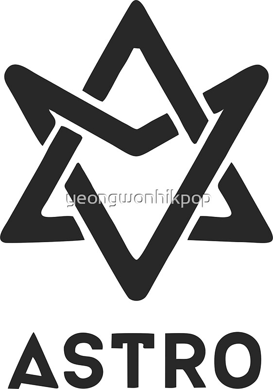 "astro black logo" Stickers by yeongwonhikpop Redbubble