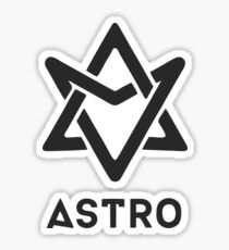 Pegatina logo astro negro