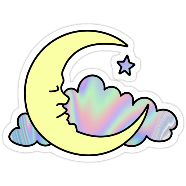 sweet little moon stickers by royal sass redbubble