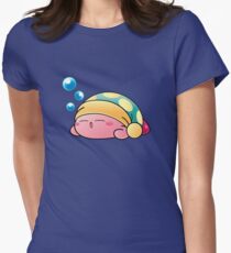 Sleeping Kirby Women's Fitted T-Shirt