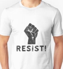 Resist Fist with Exclamation Point Unisex T-Shirt