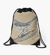 State Bird Series: Arkansas - Northern Mockingbird Drawstring Bag