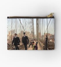 Brooklyn Bridge, New York, 1905 — Colorized Studio Pouch