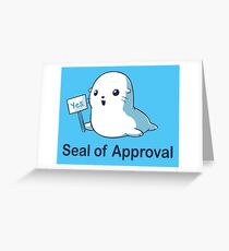 Seal of Approval Greeting Card