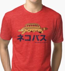 Nekobus retro Tri-blend T-Shirt