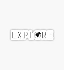 Explore Globe Sticker