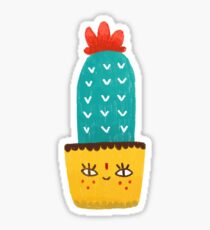 Hi Cactus Sticker