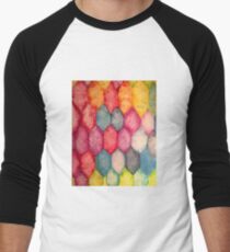 Honeycomb rainbow Men's Baseball ¾ T-Shirt