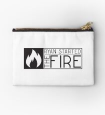the office tv show lyrics funny ryan started the fire t shirts Studio Pouch