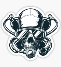 Scuba Diver Twinset Diving Theme Sticker
