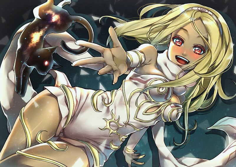 Gravity Rush heroine and Dusty. 