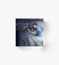 lonely with bear FullCG Acrylic Block