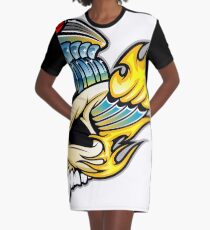 Cool skeleton skull Graphic T-Shirt Dress