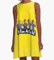 We can All do it- #LoveTrumpsHate A-Line Dress