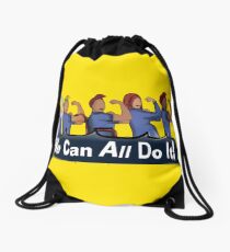 We can All do it- #LoveTrumpsHate Drawstring Bag