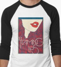 Flammende Lippen Baseballshirt für Männer