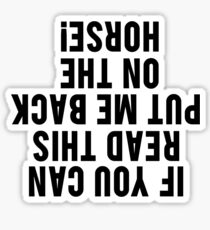 Equestrian Funny Horse Sticker