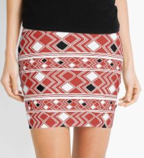 Yuchi Red Square Mini Skirt
