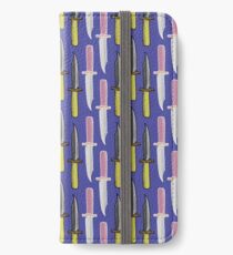 Double Knives in Purple iPhone Wallet/Case/Skin