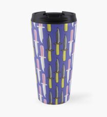 Double Knives in Purple Travel Mug
