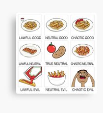 ketchup and fries alignment system Canvas Print