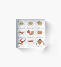 ketchup and fries alignment system Acrylic Block