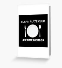 Clean Plate Club Greeting Card