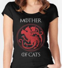 Mère des chats T-shirt échancré
