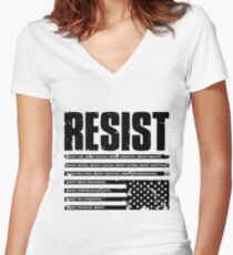 Resist Women's Fitted V-Neck T-Shirt