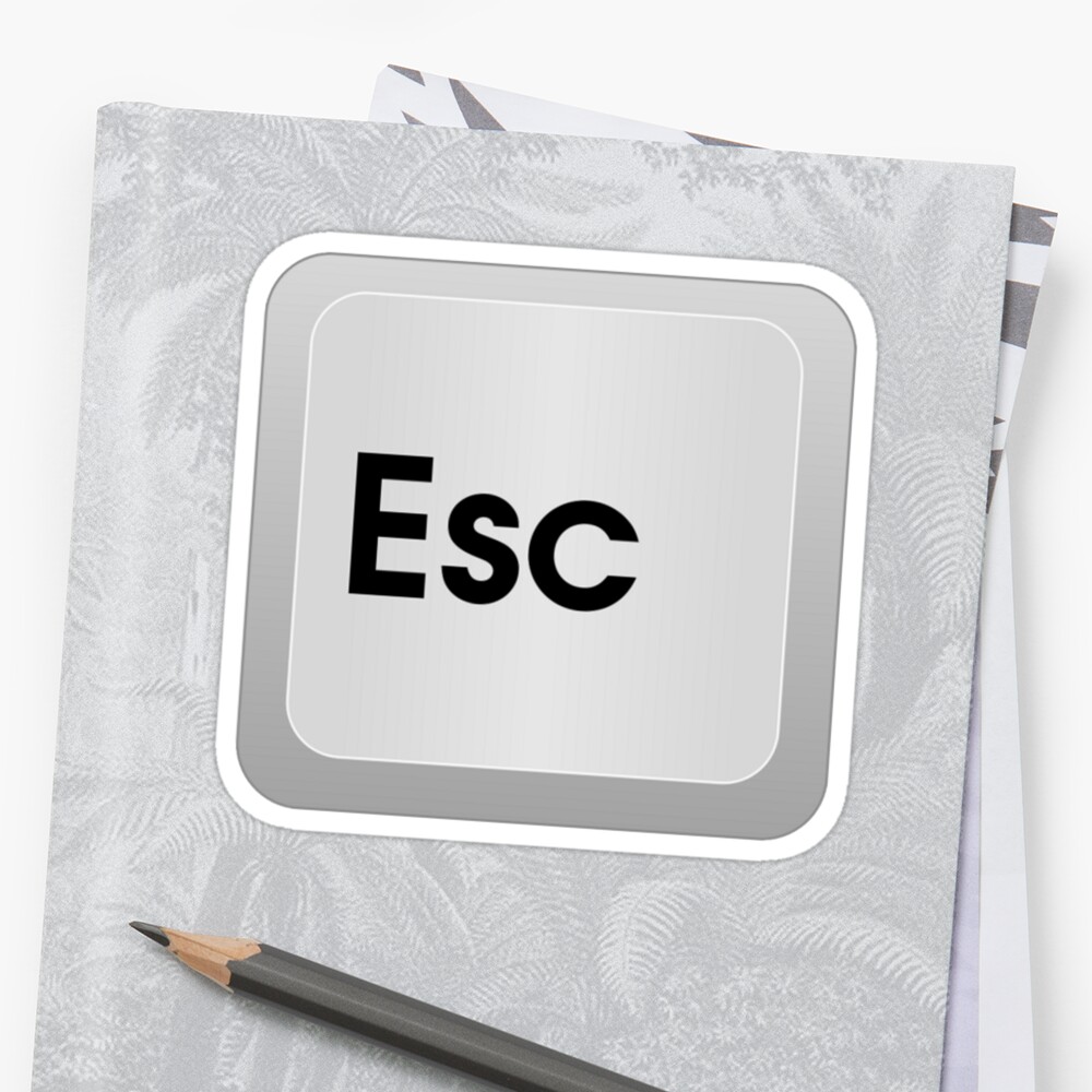 "Keyboard Escape Key" Stickers by TheBestStore | Redbubble