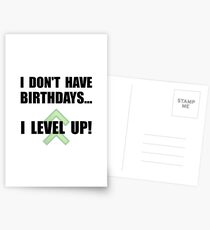 Level Up Birthday Postcards
