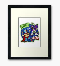 BLOB VS. NACHO Framed Print